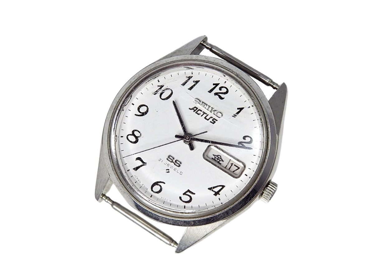 稼働品】SEIKO ACTUS SS 6306-7010 21石 セイコー アクタス デイデイト 