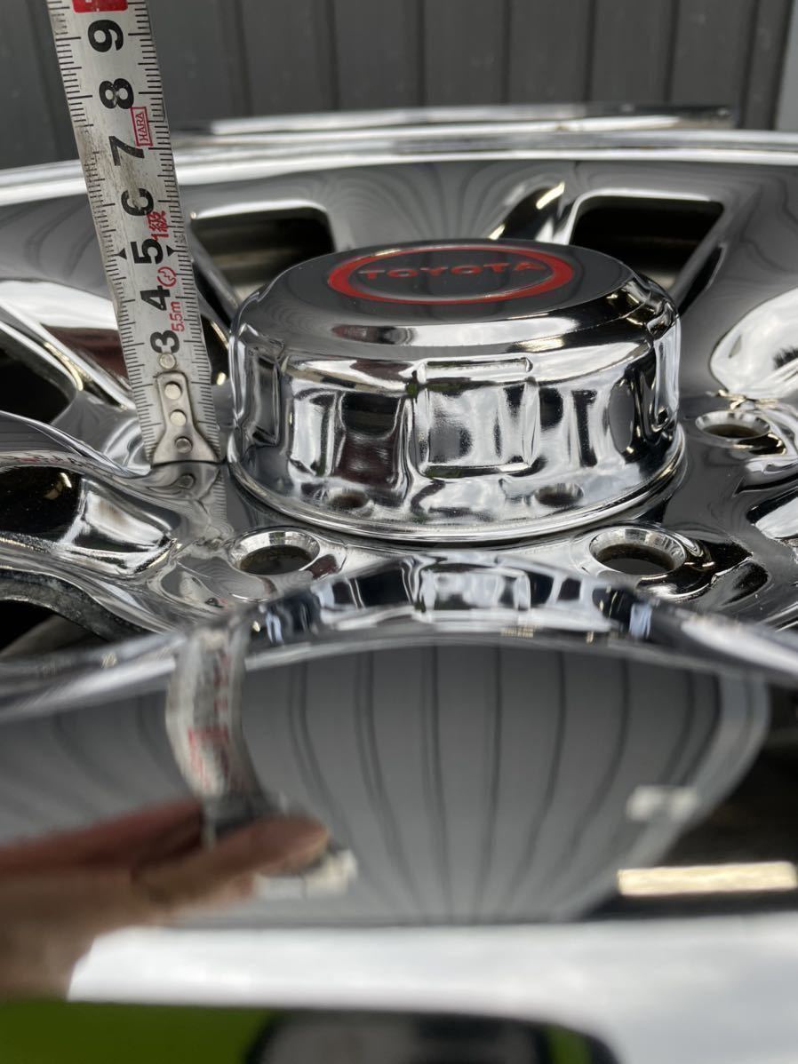 TOYOTA 純正 15×16J ハイラックス？純正 メッキ スチールホイール