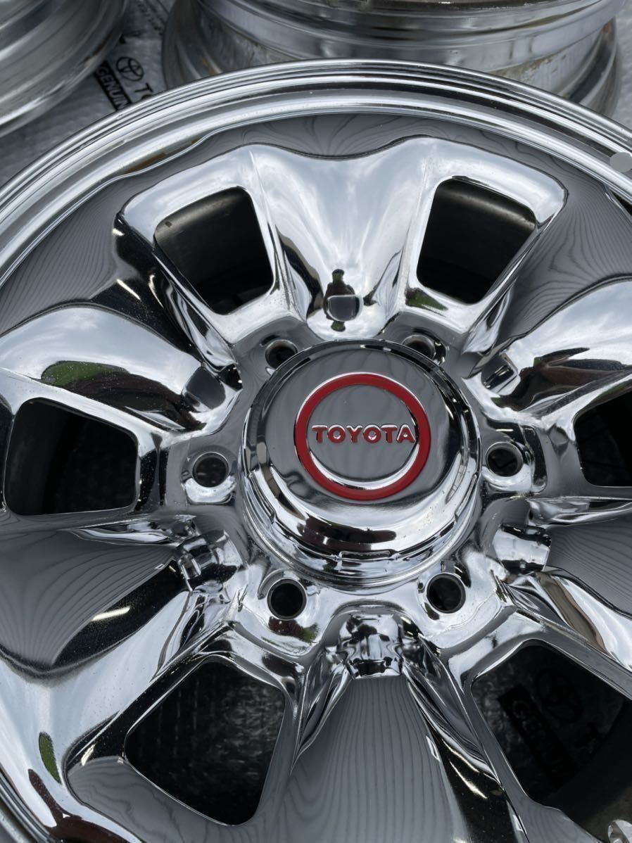 TOYOTA 純正 15×16J ハイラックス？純正 メッキ スチールホイール