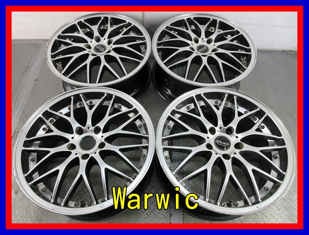□中古ホイール□ Warwic 18インチ 7.5J +55 5H 114.3 メッシュ 人気 