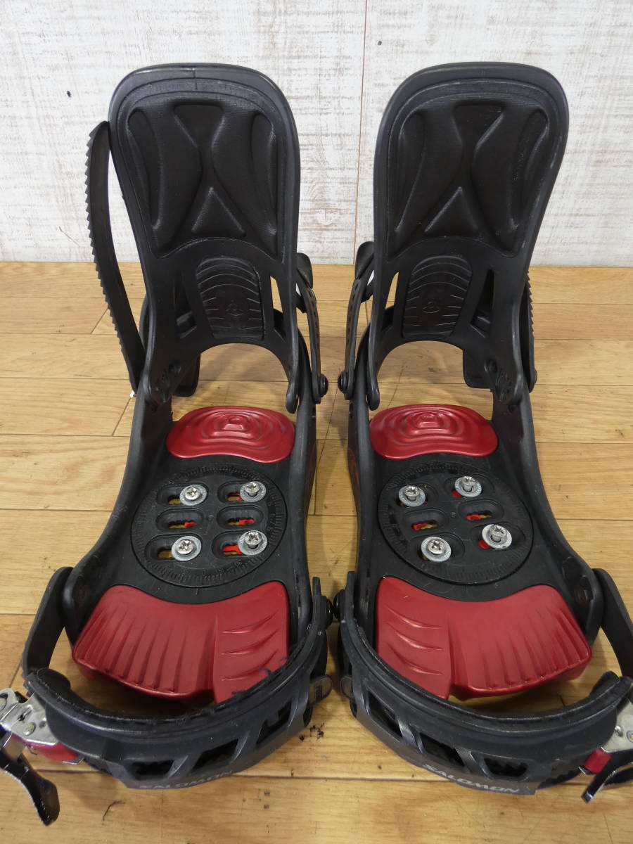 SALOMON スノーボード ビンディング レッド Salomon スノーボード レッド ビンディング付き SALOMON スノーボード