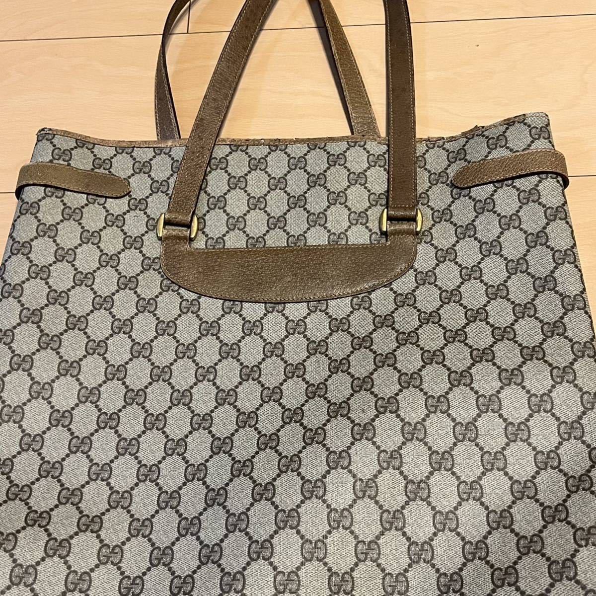 GUCCI オールドグッチ ヴィンテージ シェリーライン トートバッグ