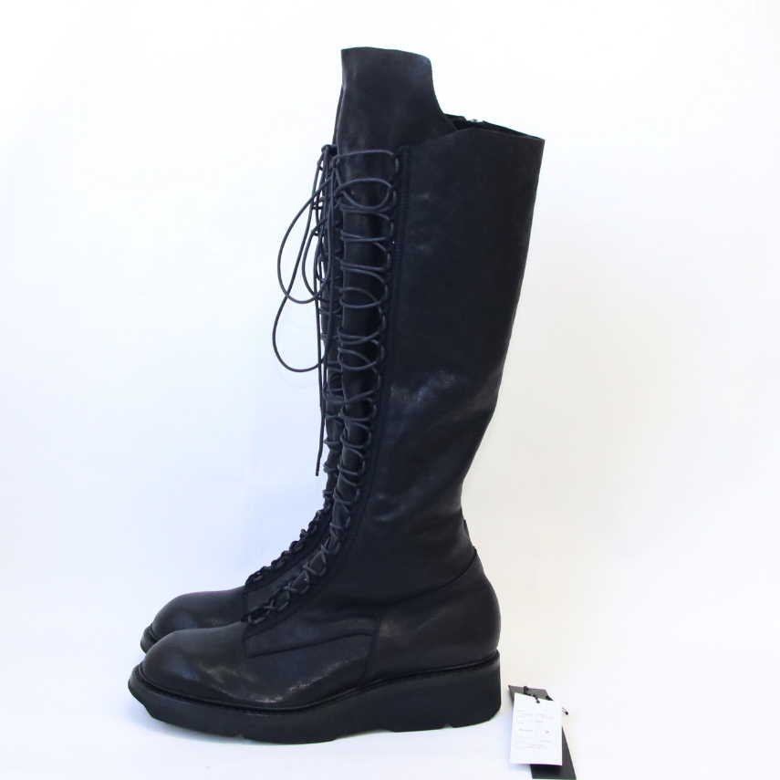 18SS新品 定価92400円 JULIUS ユリウス レザー ミリタリー ロング 