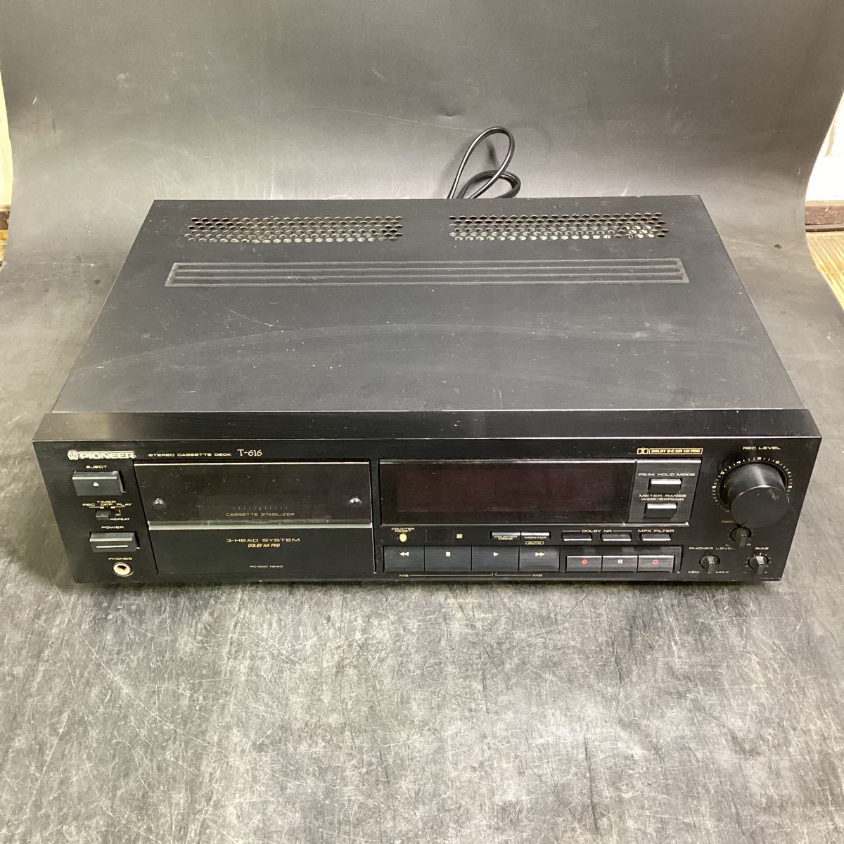 Pioneer パイオニア 3ヘッドカセットデッキ T-616 再録動作OK
