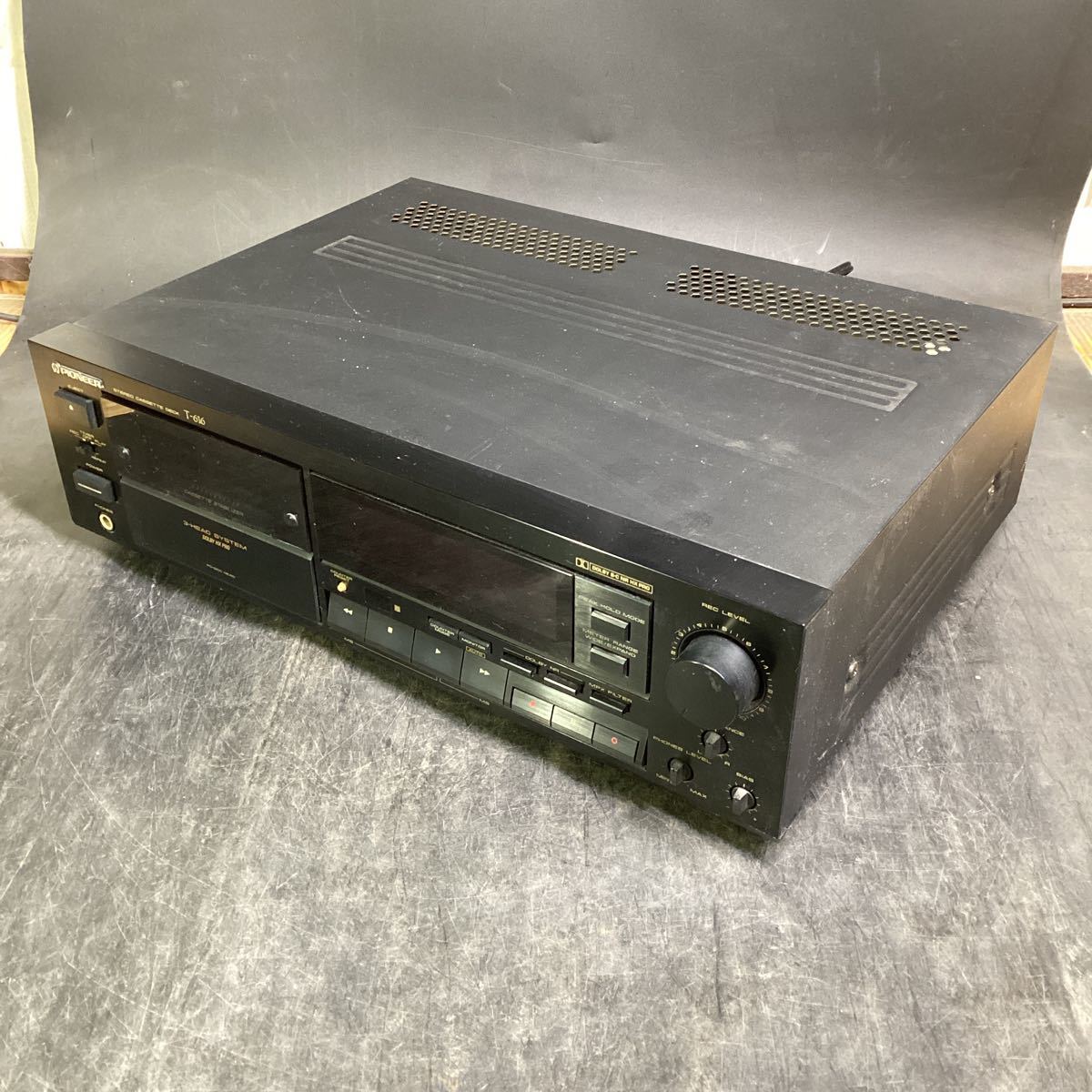Pioneer 3ヘッドカセットデッキ　　Ｔ-616 Pioneer T-616 3ヘッドカセットデッキ 動作品 C Pioneer T-616