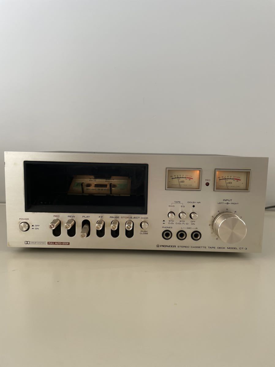 高く 売れる PIONEER パイオニア CT-3 ステレオカセットデッキ 70年代
