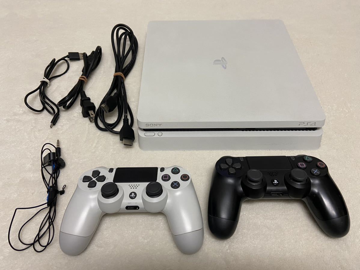 格安 SONY PS4 グレイシャーホワイト CUH2000A 本体 コントローラー2個 ケーブル セット ソニー PlayStation4 プレイステーション4(PS4本体)｜売買されたオークション情報、yahooの商品情報をアーカイブ公開 PS4本体