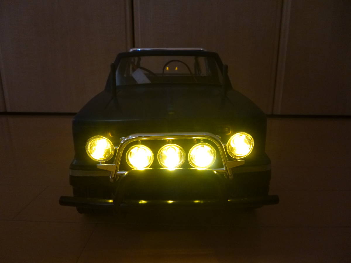 ★タミヤ⑤■ 組立済未走行！[ ランドフリーダー CC-01シャーシ 4WDオフロードカー ] ■ 電飾5灯(フォグランプ)付き！★ 