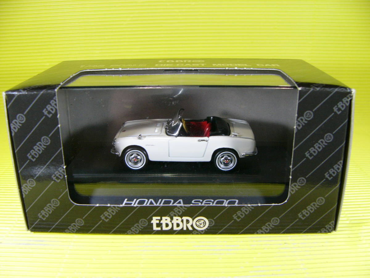 エブロ 1/43 ホンダ S600 黒箱 白
