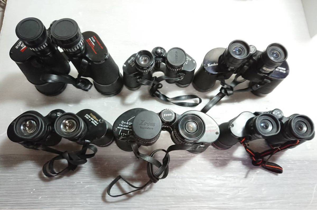 【H114】双眼鏡まとめて20台セット！kenko/vixen/VISTA/Fokus/Sears/tasco他 10.2kg 120サイズ 双眼鏡 Vixen Nikon MZ ビクセン キャノン