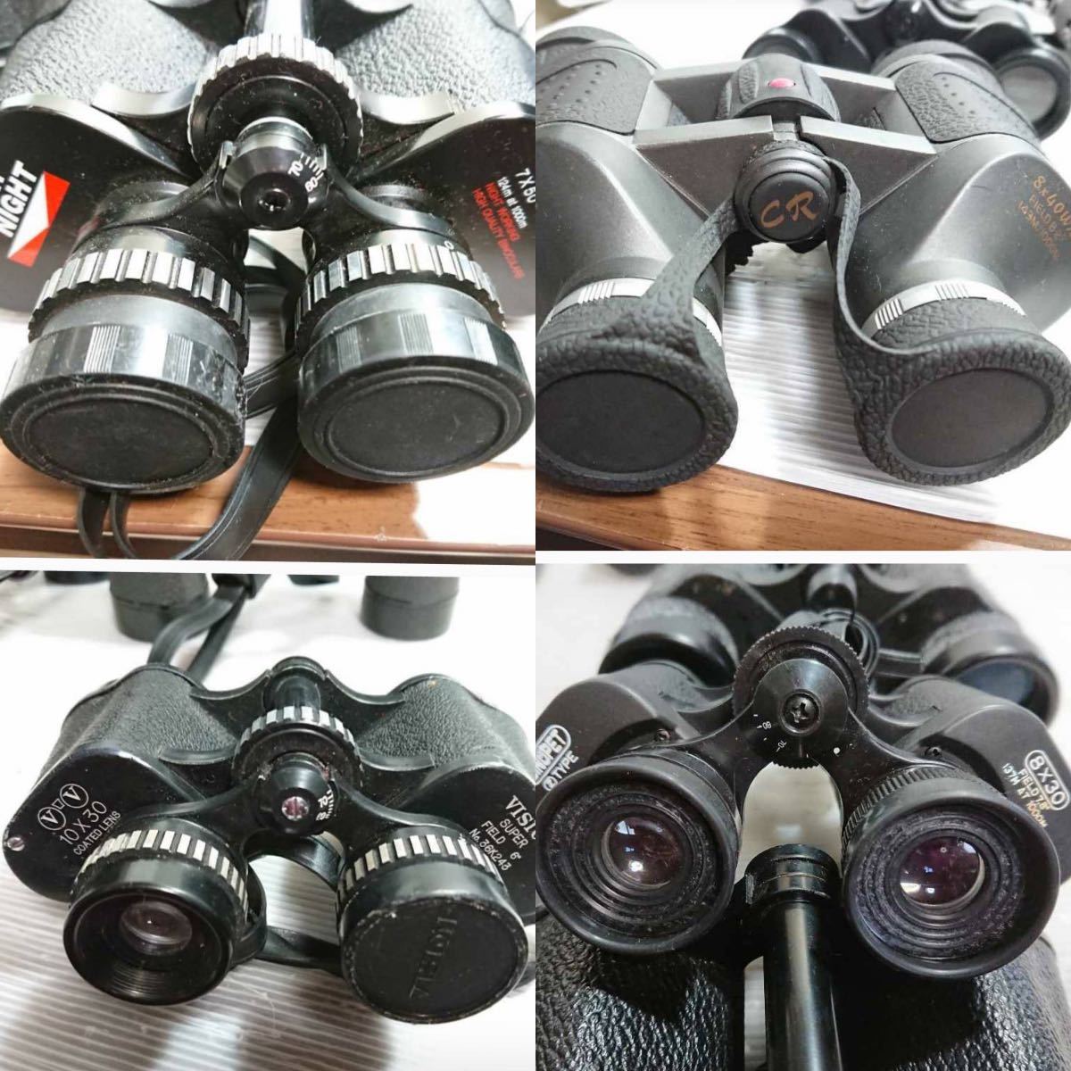 【H114】双眼鏡まとめて20台セット！kenko/vixen/VISTA/Fokus/Sears/tasco他 10.2kg 120サイズ 双眼鏡 Vixen Nikon MZ ビクセン キャノン