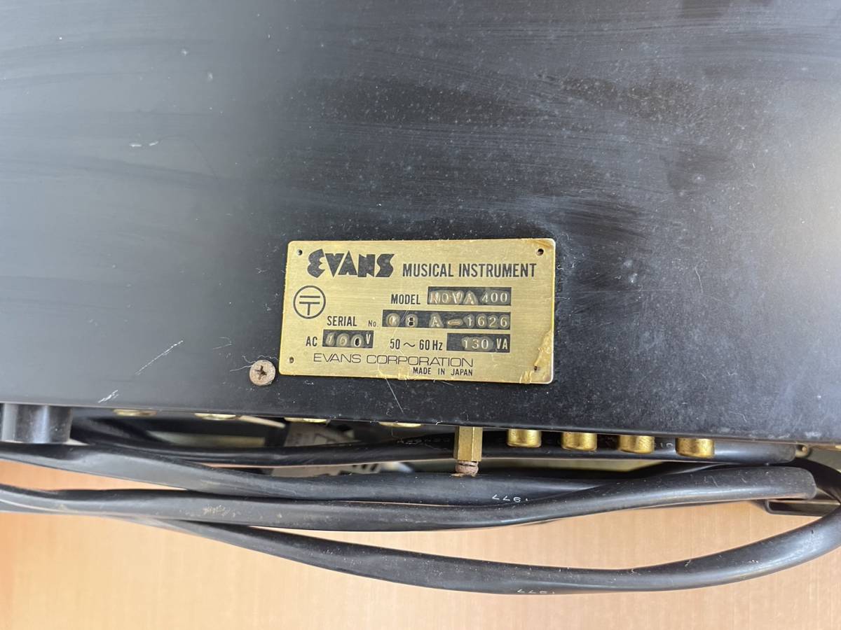 【現状品】 EVANS NOVA400 テープエコー ヴィンテージ レトロ EVANS テープエコー NOVA400 ビンテージサウンドエフェクトアンプ PA機材★ジャンク品 Delay