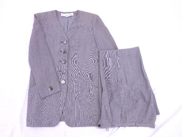 1円 Christian Dior ディオール ウール×レーヨン スーツ セットアップ  