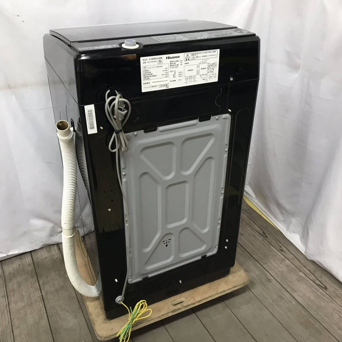 全自動洗濯機 ハイセンス 4.5kg 中古 5.5kg HW-T45C 送風乾燥機能付