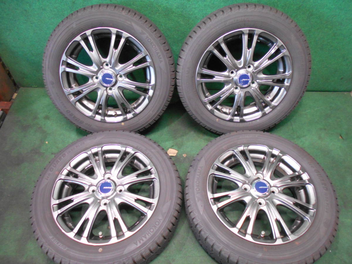  スタッドレス 14インチ ヨコハマ ICE GUARD iG50 PLUS 155/65R14 75Q 2019年製 社外ホイール 14&times;4.5J+45 4H100(スタッドレスタイヤ)｜売買されたオークション情報、yahooの商品情報をアーカイブ公開 - オ 4穴