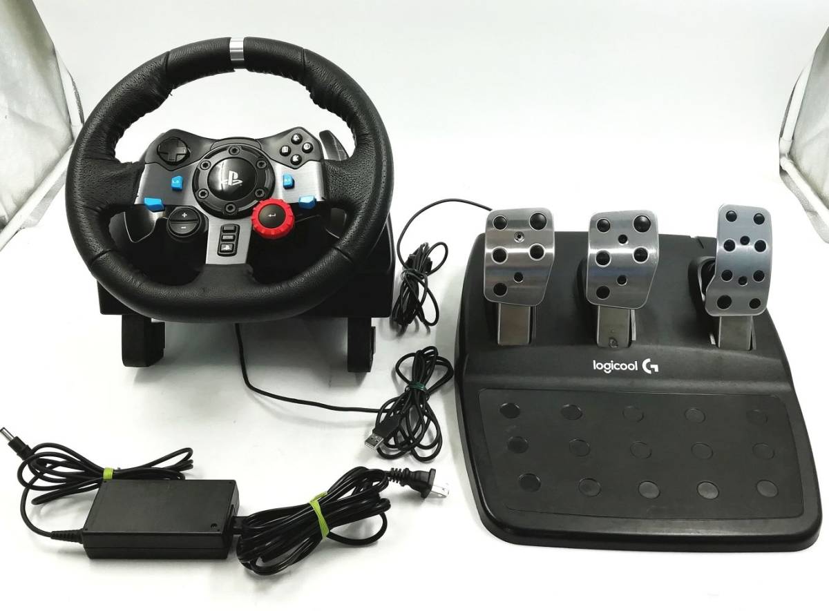 【グランツーリスモ7にてOK】Logicool G29 ステアリングコントローラー ステコン ロジクール ペダル付き GT7 PS4 PS3対応【H22112431】 G29 Logicool G