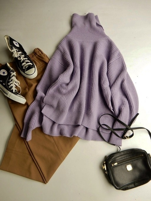 【正規品，HOT】 ジャーナルスタンダード JOURNAL STANDARD 大人可愛いゆったりモックネックアルパカラムウールニット(長袖シャツ)｜売買されたオークション情報、yahooの商品情報をアーカイブ公開 - オークファ 女性用