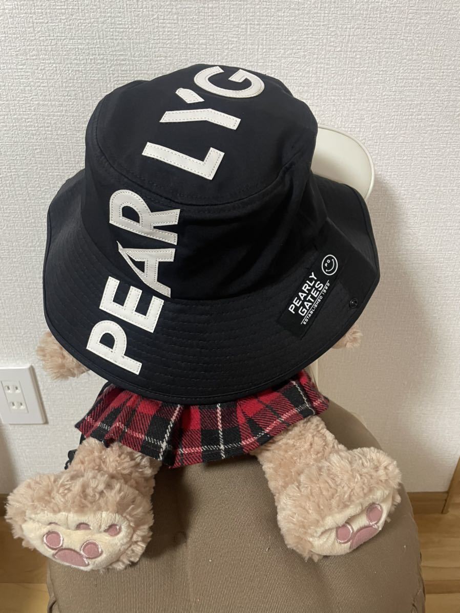 パーリーゲイツ バケットハット ブラック 新品 スポーツ別 ゴルフ