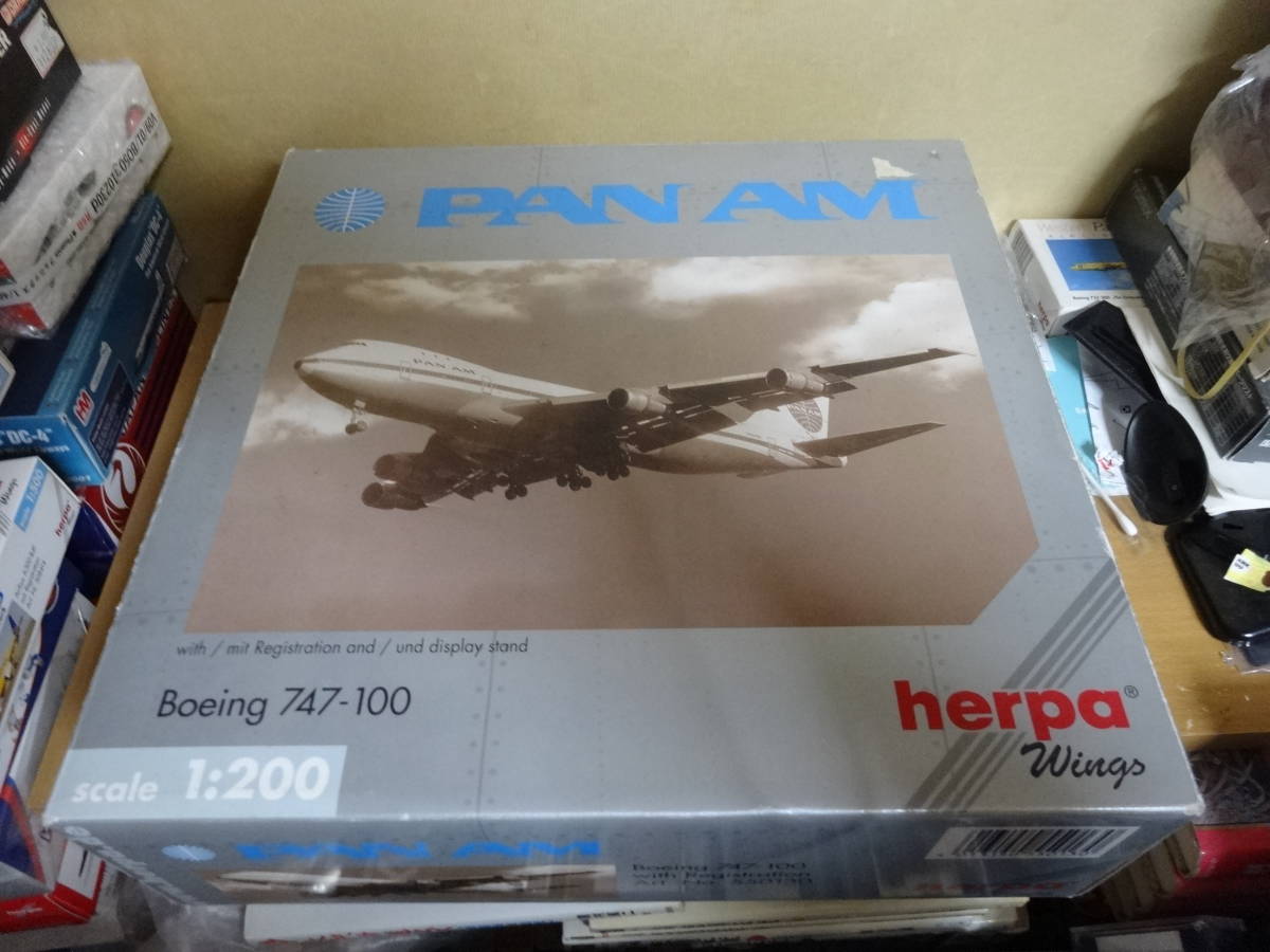 1/200 ヘルパ PANAM パンアメリカン 747-100 747-100 AM PAN 欠品