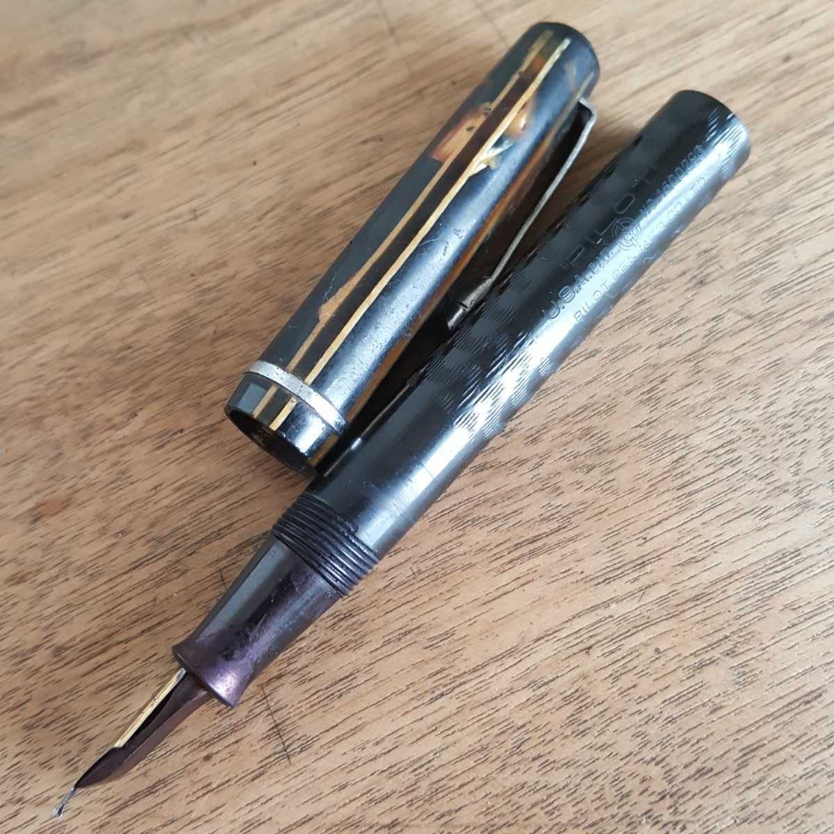 蔵出 当時物 パイロット 万年筆 5点 セット 14K PILOT 14KT GOLD SUPER