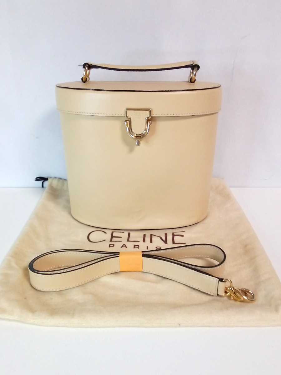 大得価，100%新品 KW005-80 CELINE セリーヌ ベージュ系 2WAY ハンドバッグ 斜めがけショルダーバッグ 袋あり(ハンドバッグ)｜売買されたオークション情報、yahooの商品情報をアーカイブ公開 - オークファン かばん、バッグ