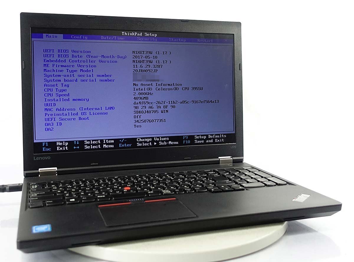 ThinkPad Lenovo Core E15 パソコン [Core L590 1円スタート ノートPC