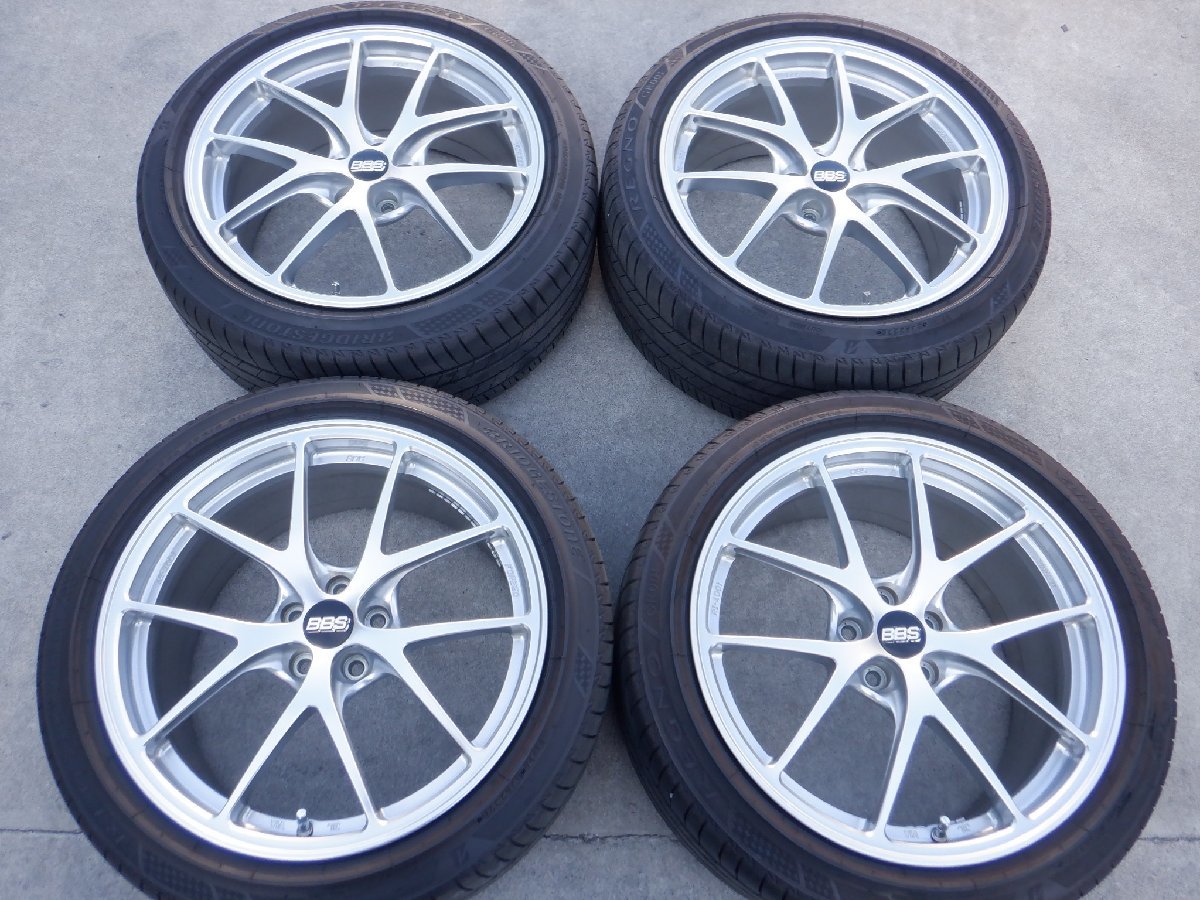 BBS 鍛造 RI-A RI-A001 シルバー 黒キャップ 18インチ 8.5J +43 5穴 