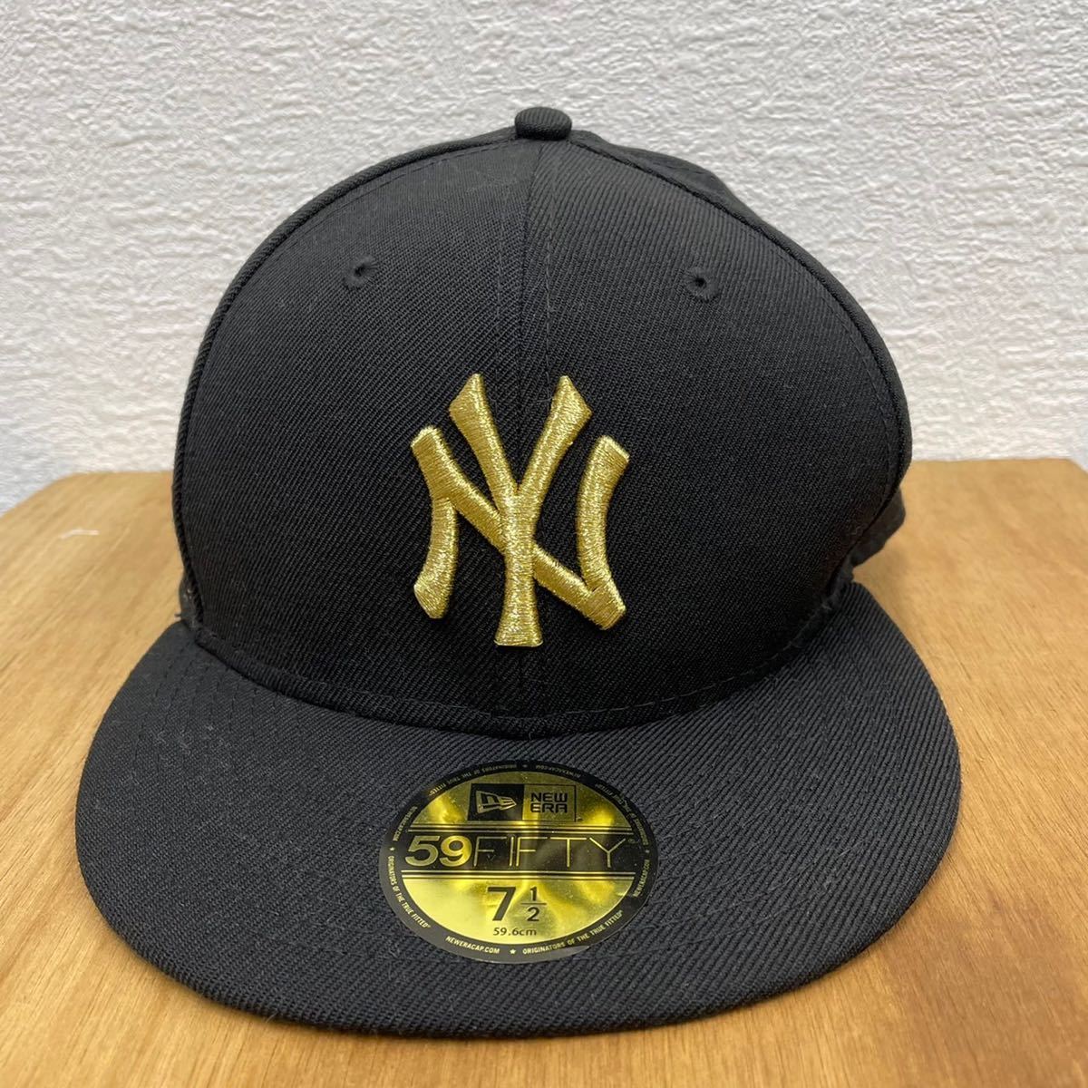 New Era 59FIFTY キャップ 7 1/2 黒金 【公式通販】