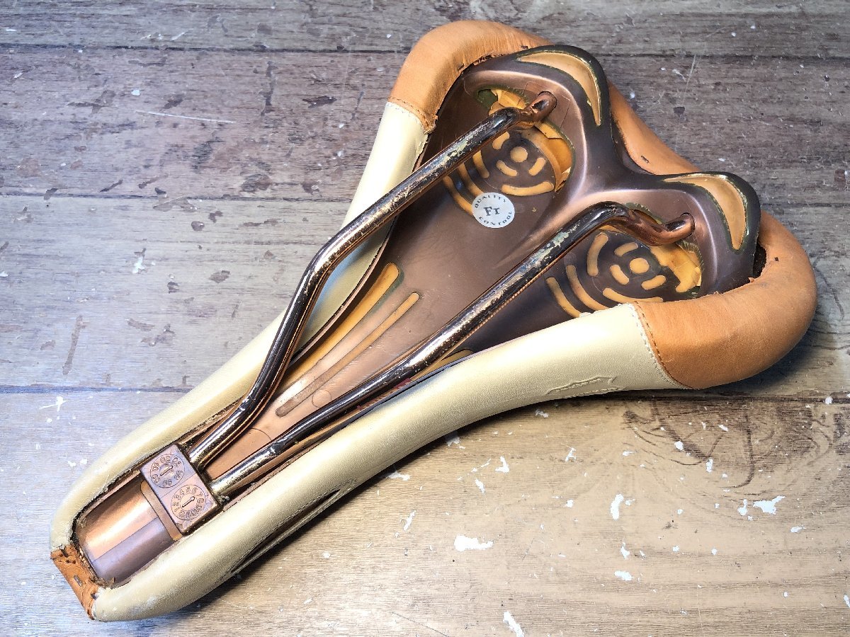 GB907 セライタリア Sella ITALIA Brookland サドル チタンレール 茶