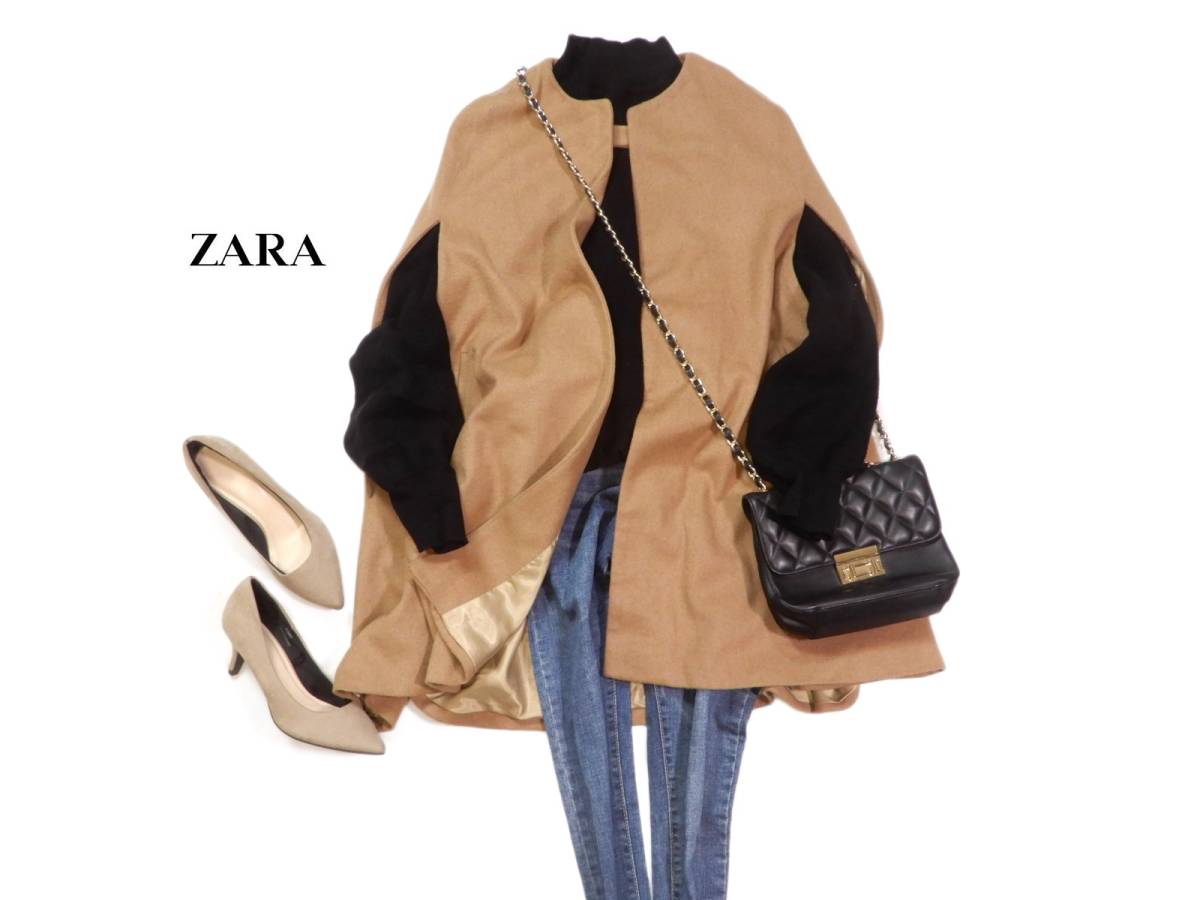 ZARA ウール WOMAN コート（ブランドザラ）（レディースファッション 