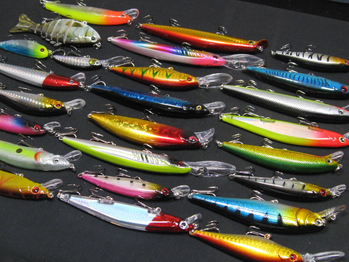 1円～ 新品 ルアー まとめて 25個セット！ 多種類MIX シーバス等に