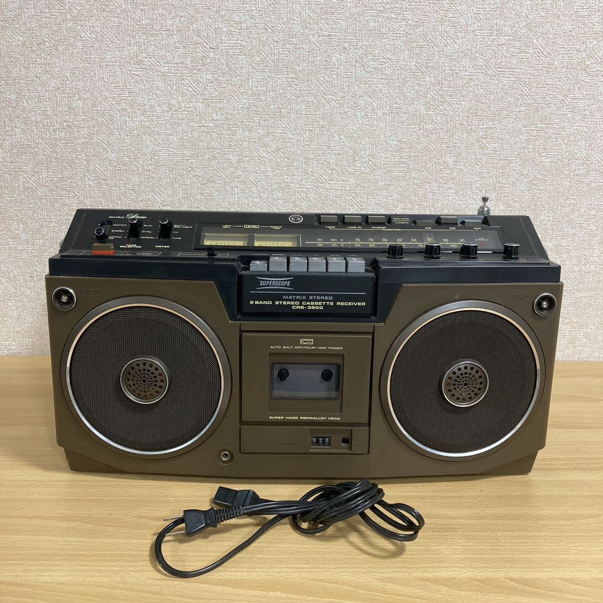 SUPERSCOPE 3ヘッド搭載 RECORDER CASSETTE RADIO 希少品MARANTZ 