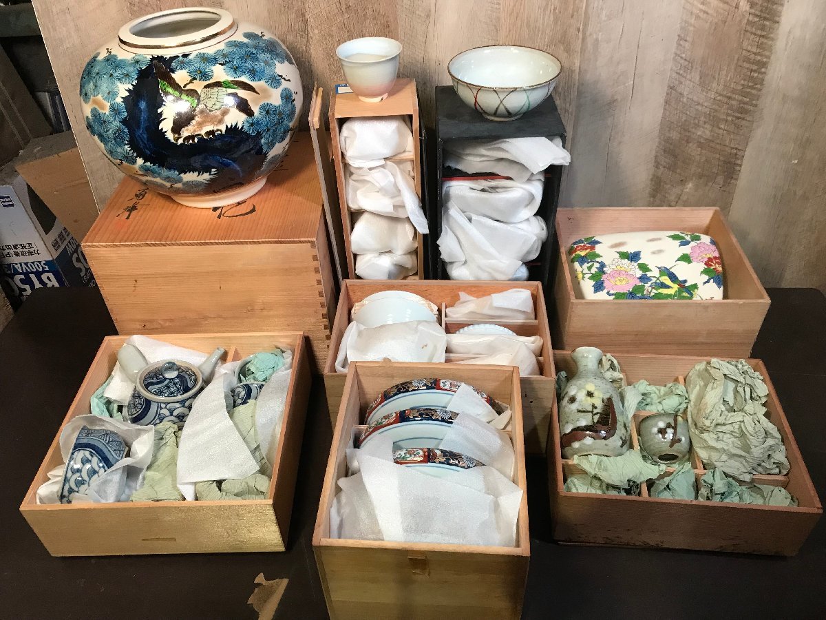 【得価，100%新品】 保管品 木箱入 食器 茶器 まとめ 有田 萩 九谷 など(陶磁一般)｜売買されたオークション情報、yahooの商品情報をアーカイブ公開 - オークファン 陶磁一般