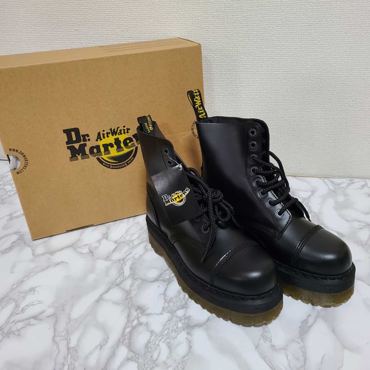 Dr.Martens ドクターマーチン レザーブーツ 厚底 タグ付き！ 25cm