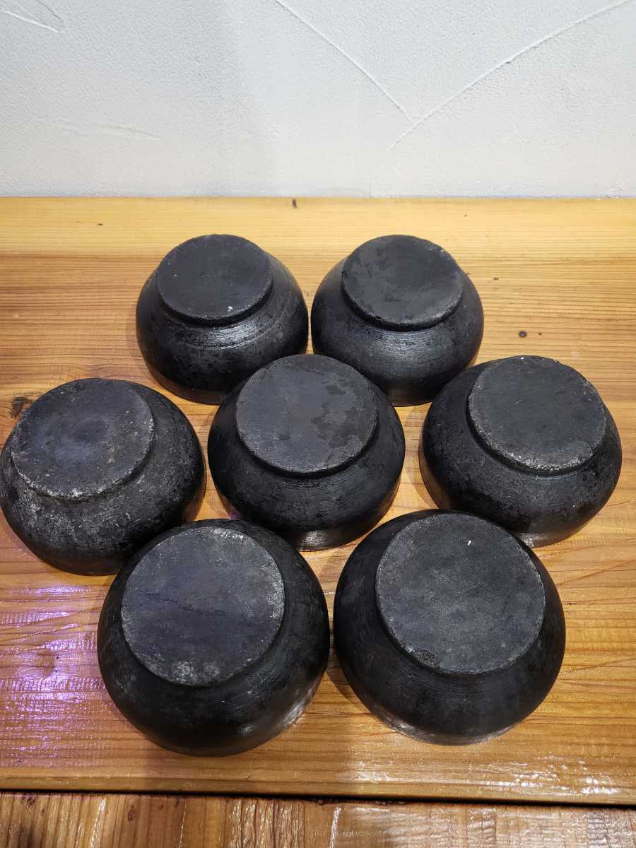 韓国産中古石鍋ビビンバ鍋7個セット