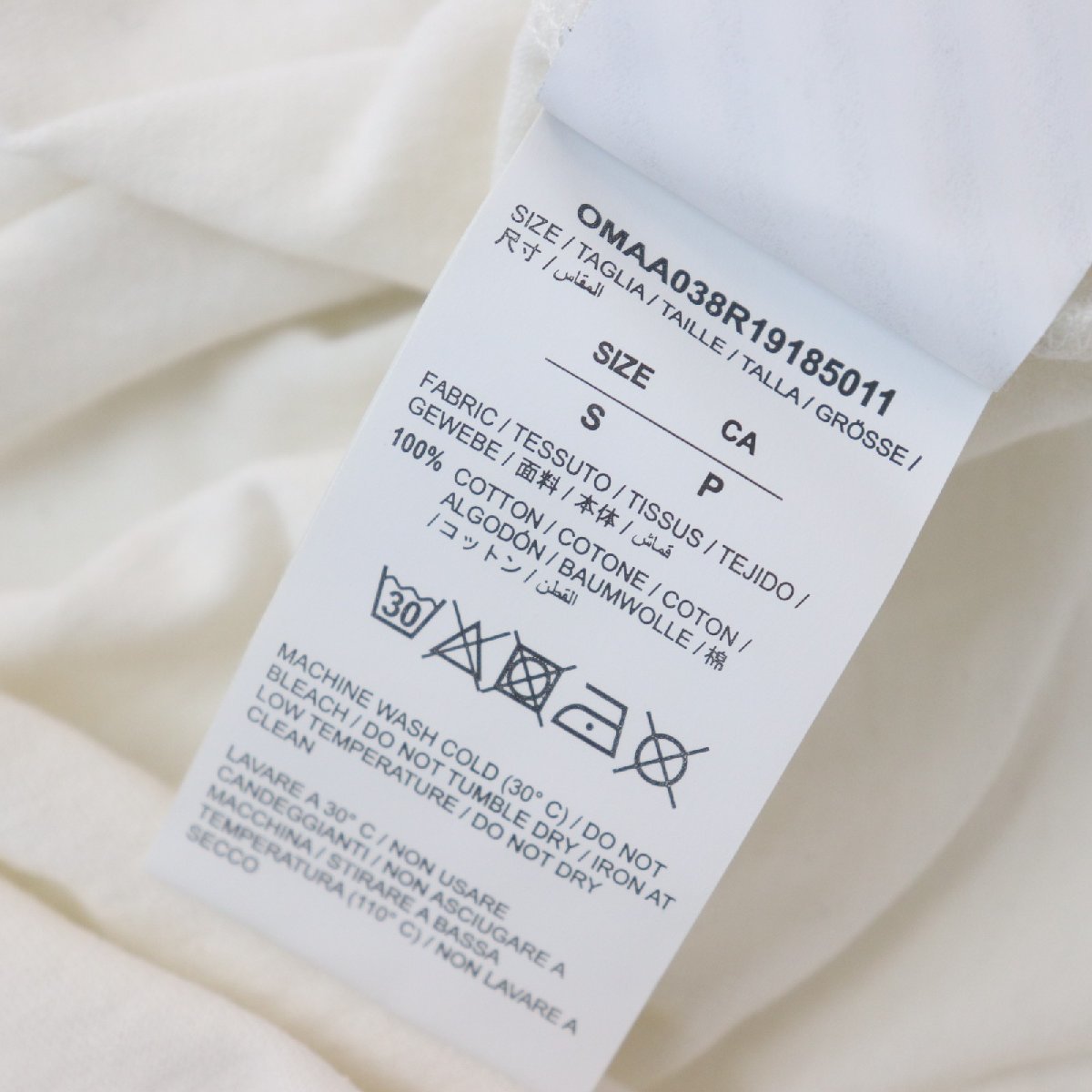 IT91BP0TBYYY 即決 本物 OFF-WHITE オフホワイト Tシャツ ロゴ 