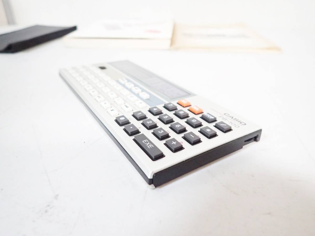 C6467 電池交換済み / CASIO カシオ PB-100 説明書付 プログラム集付き 