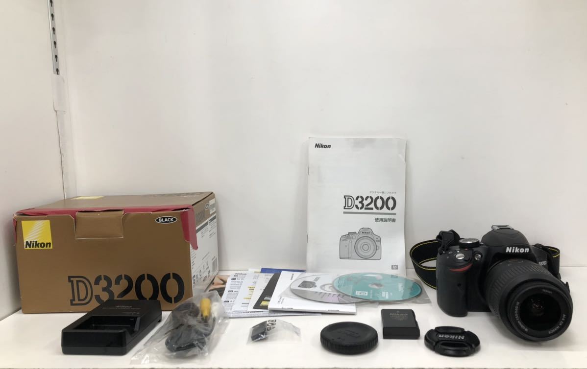  221124SK060022 Nikon ニコン 一眼レフカメラ D3200 AF-S DX NIKKOR 18-55mm 1:3.5-5.6G(ニコン)｜売買されたオークション情報、yahooの商品情報をアーカイブ公開 - オークファン ニコン