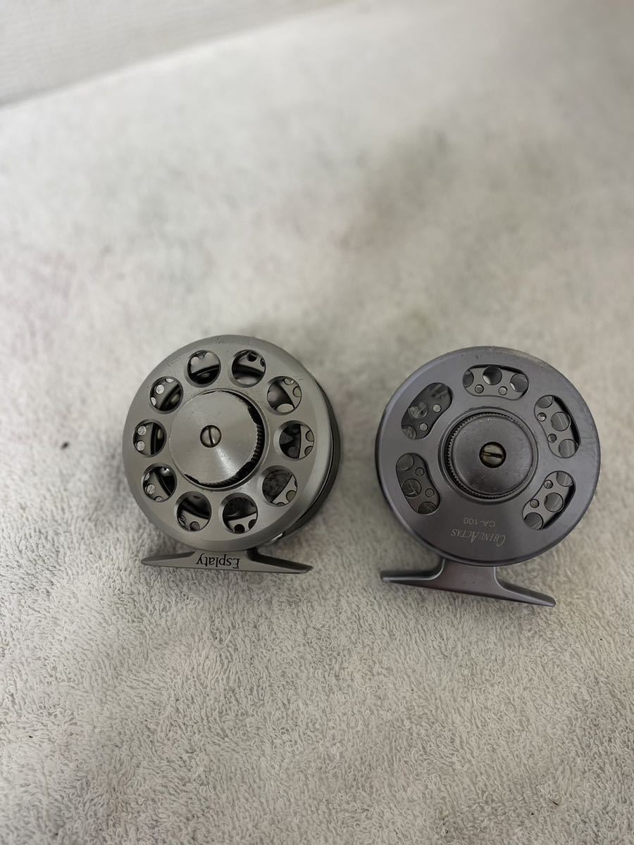 ★チヌ Actas CA-100 リール　A734 SHIMANO 鱗夕彩Esplaty67 リール 2個セット