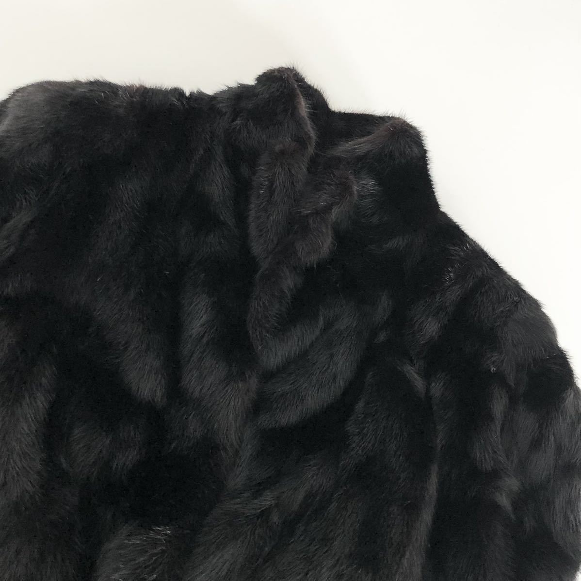 L3 3《美品》最高級毛皮 ミンクコート 毛皮コート ハーフコート 11号 M