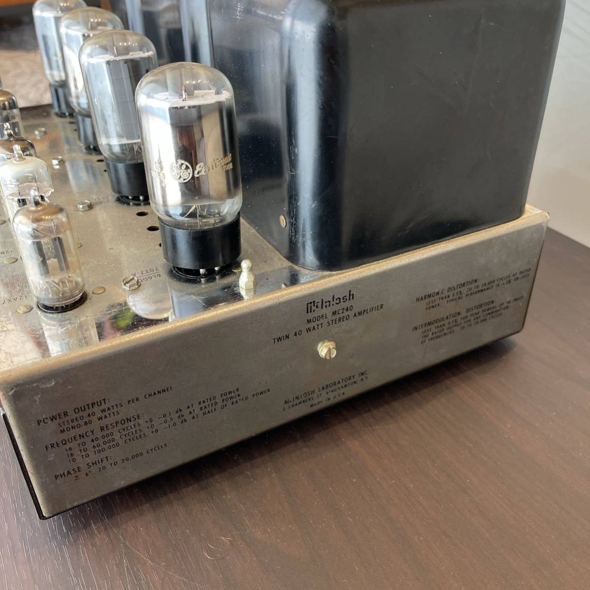 MC240 McIntosh マッキントッシュ 真空管パワーアンプ 0 ビンテージ 