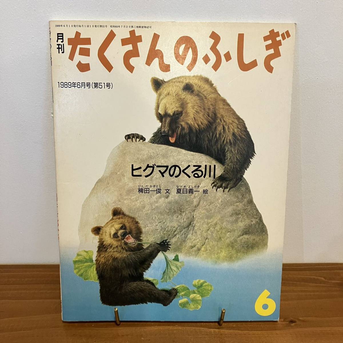 221203 月刊たくさんのふしぎ 1989年6月号「ヒグマのくる川」稗田一俊