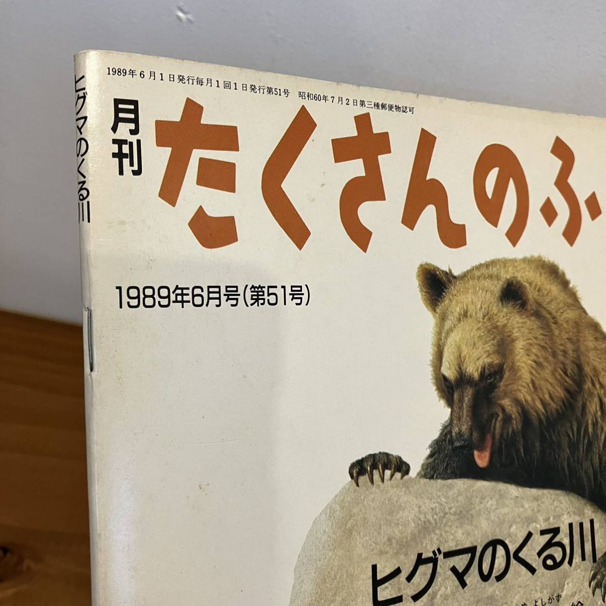 221203 月刊たくさんのふしぎ 1989年6月号「ヒグマのくる川」稗田一俊