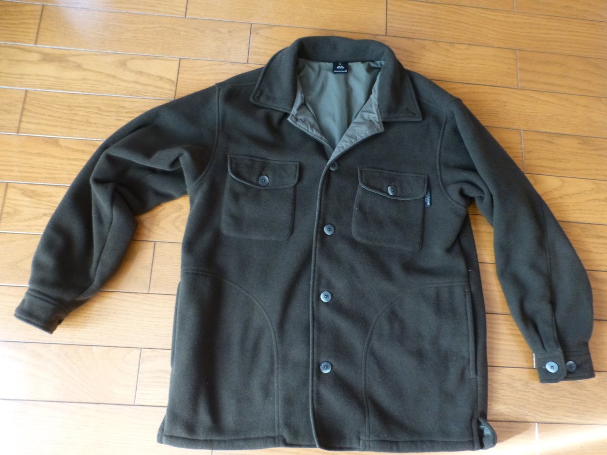 mont-bell モンベル クリマツイードジャケット 耐風フリース ボタンフロントジャケット メンズＬ_1