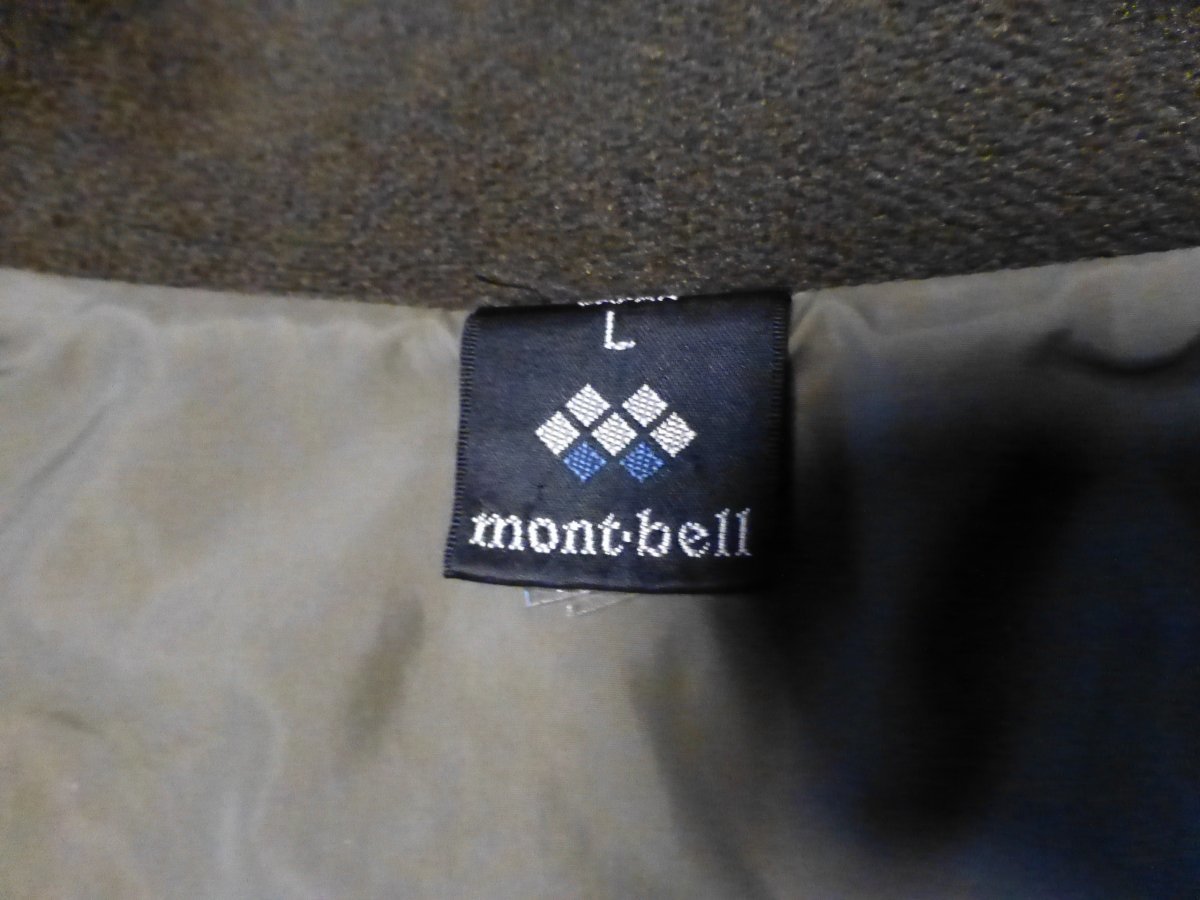 mont-bell モンベル クリマツイードジャケット 耐風フリース ボタンフロントジャケット メンズＬ_3