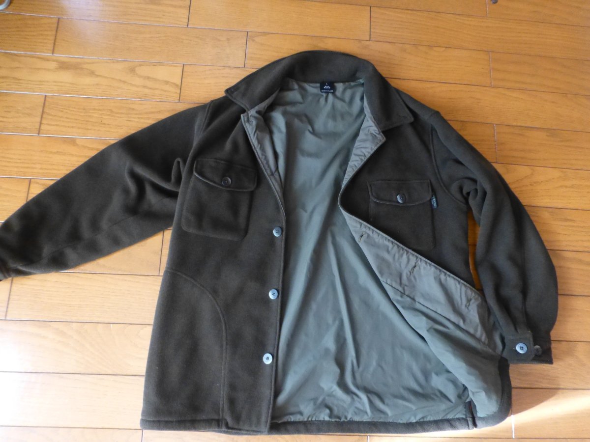 mont-bell モンベル クリマツイードジャケット 耐風フリース ボタンフロントジャケット メンズＬ_5