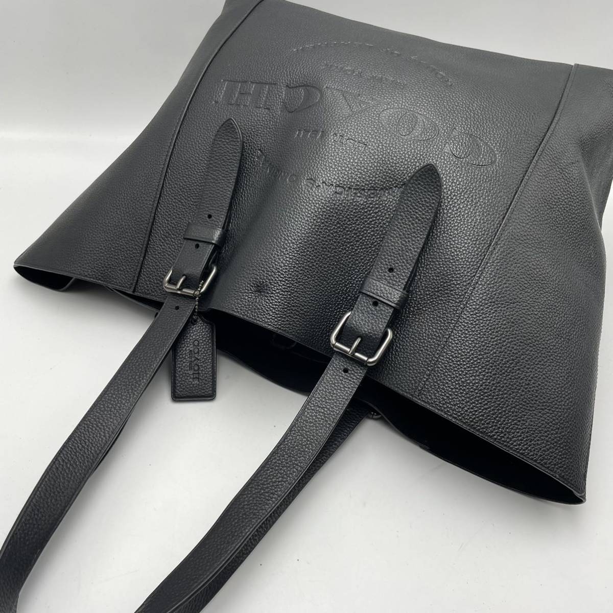 1円【上美品】COACH コーチ メンズ トートバッグ ハンド ショルダー 
