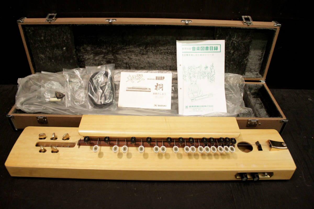 鈴木楽器製作所 SUZUKI HARP 大正琴 「桐」 未使用 デッドストック品