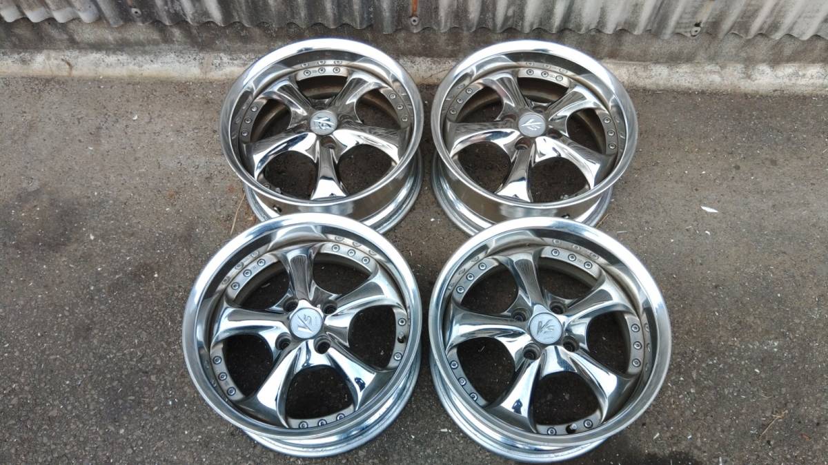 VS-KF 15インチ WORK 2本 +35 - ワーク 100⁄4H 7j 7J Yahoo 