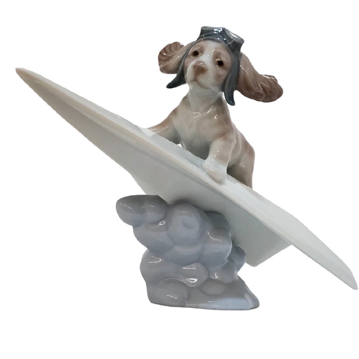 LLADRO リヤドロ 犬 紙飛行機 6665 可愛いパイロット 工芸品 リヤドロ